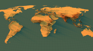 Необычные карты плотности населения Земли, которые заставляют взглянуть на нашу планету иначе (18 фото)
